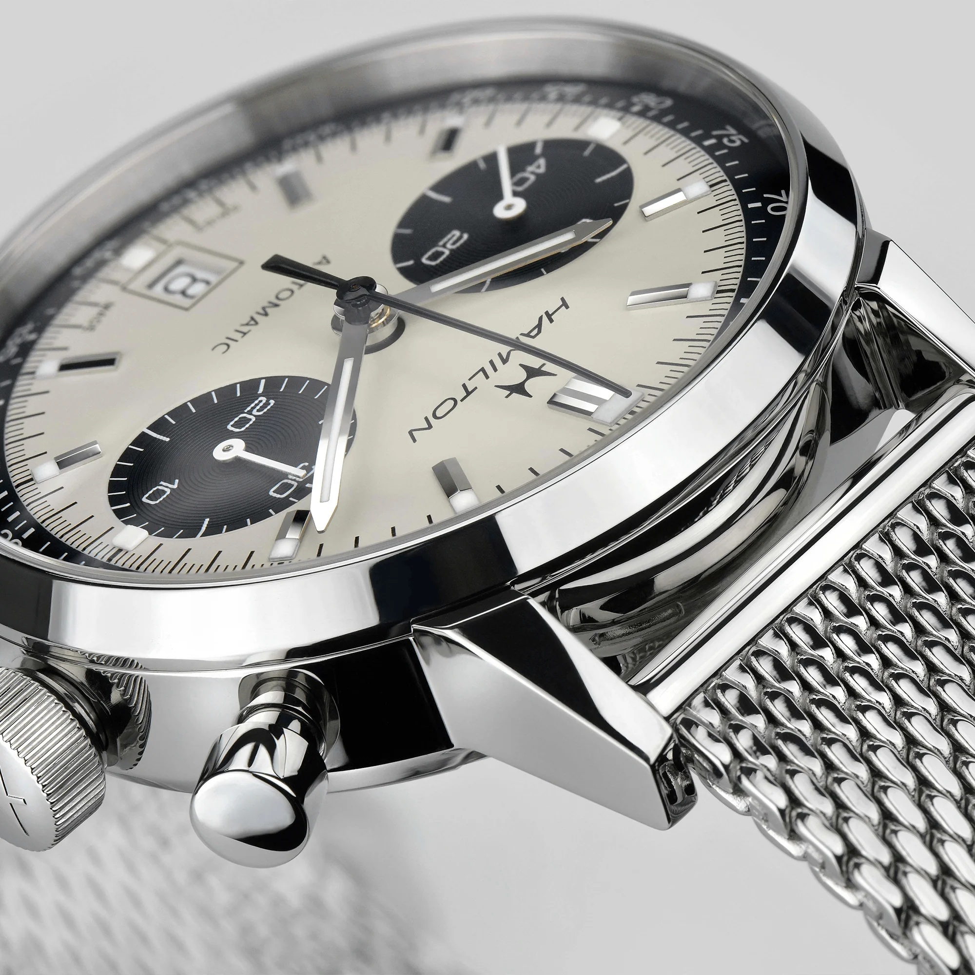 Hamilton American Classic Men's 40mm Automatic Chronograph Watch H38416111 - Image 4