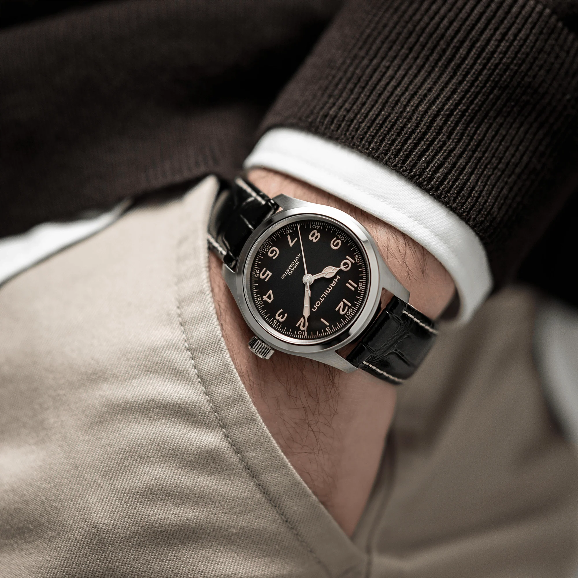 Hamilton Khaki Field Automatic Men's 38mm Watch H70405730 - Image 2