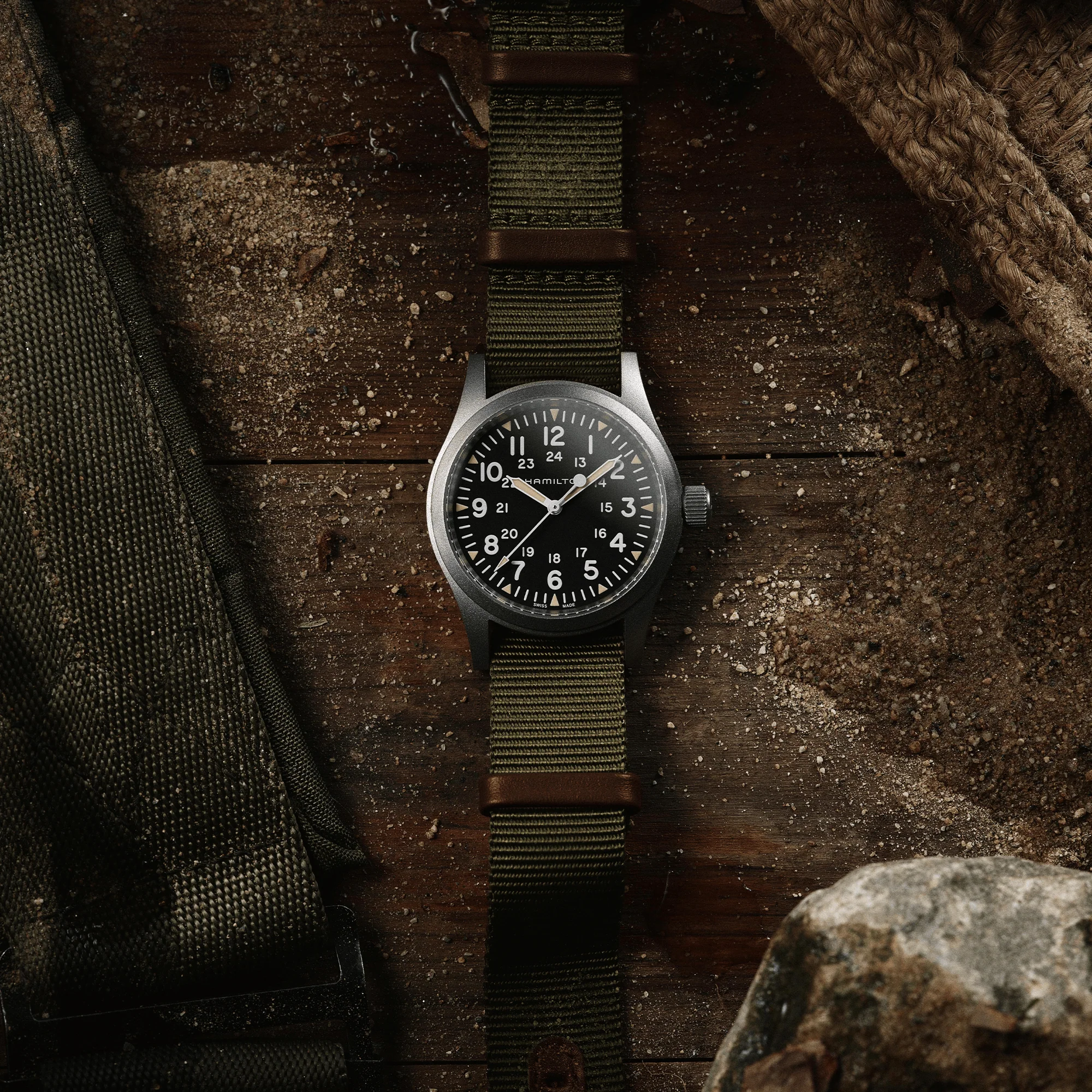 Hamilton Khaki Field Men's 38mm Manual Wind Watch H69439931 - Image 4