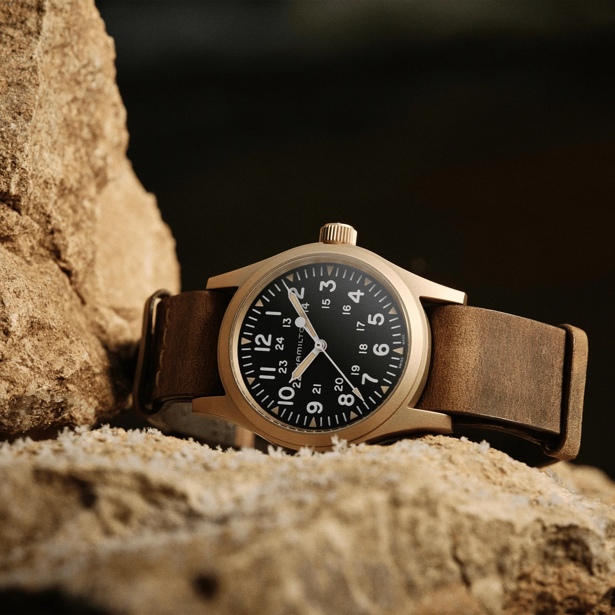 Hamilton Khaki Field Unisex 38mm Manual Wind Watch H69459530 - Image 4