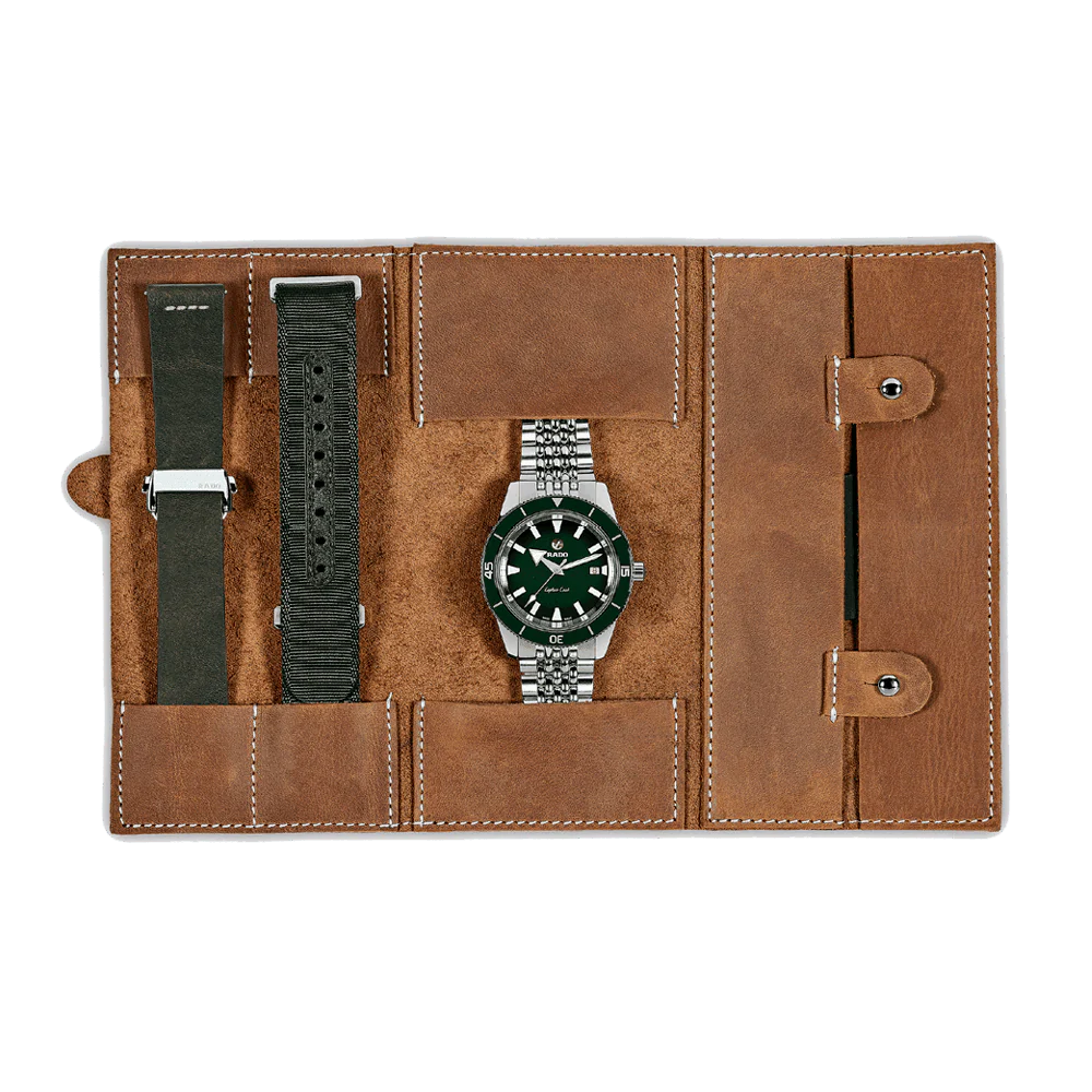 Rado Captain Cook Men's 42mm Stainless Steel, Leather & NATO Box Set Automatic Watch R32505318 - Image 5