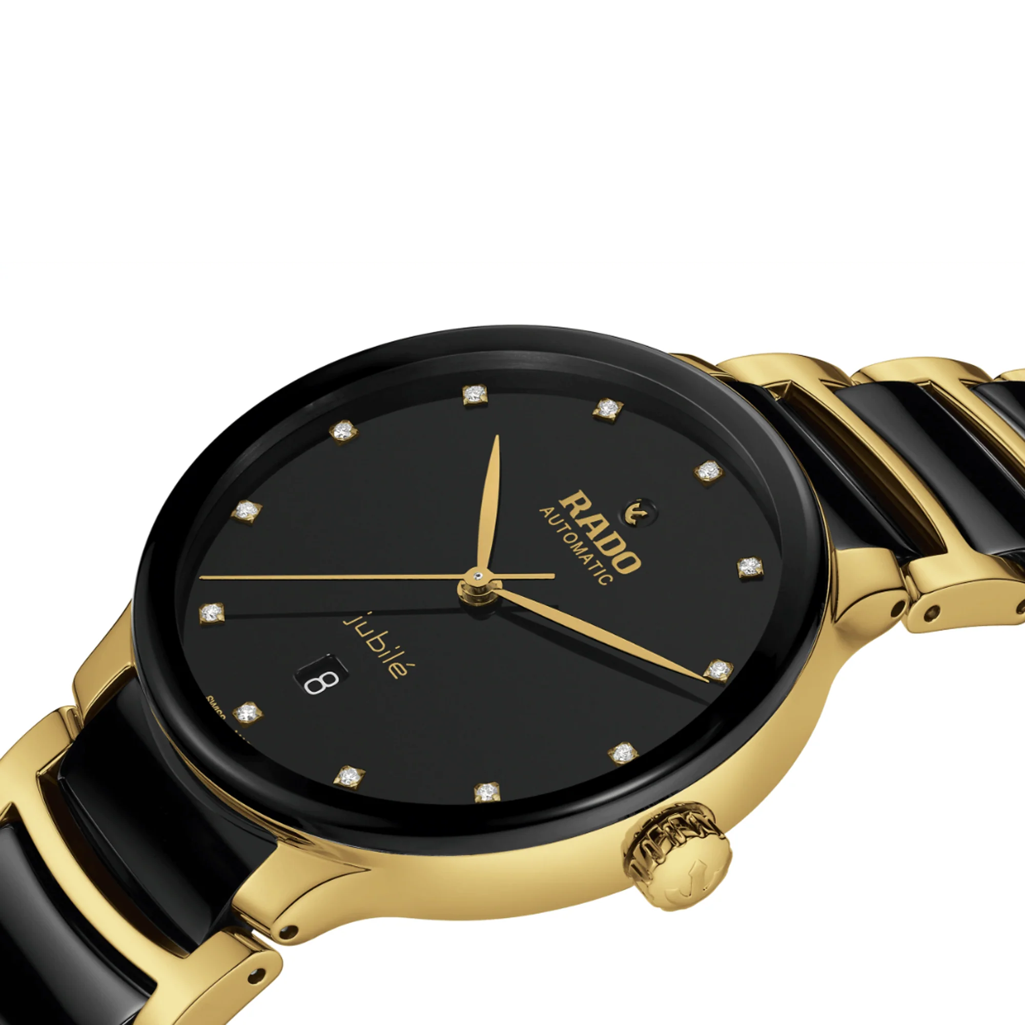 Rado Centrix Men's 39.50mm Ceramic & Yellow PVD Automatic Watch R30 008 742 - Image 2