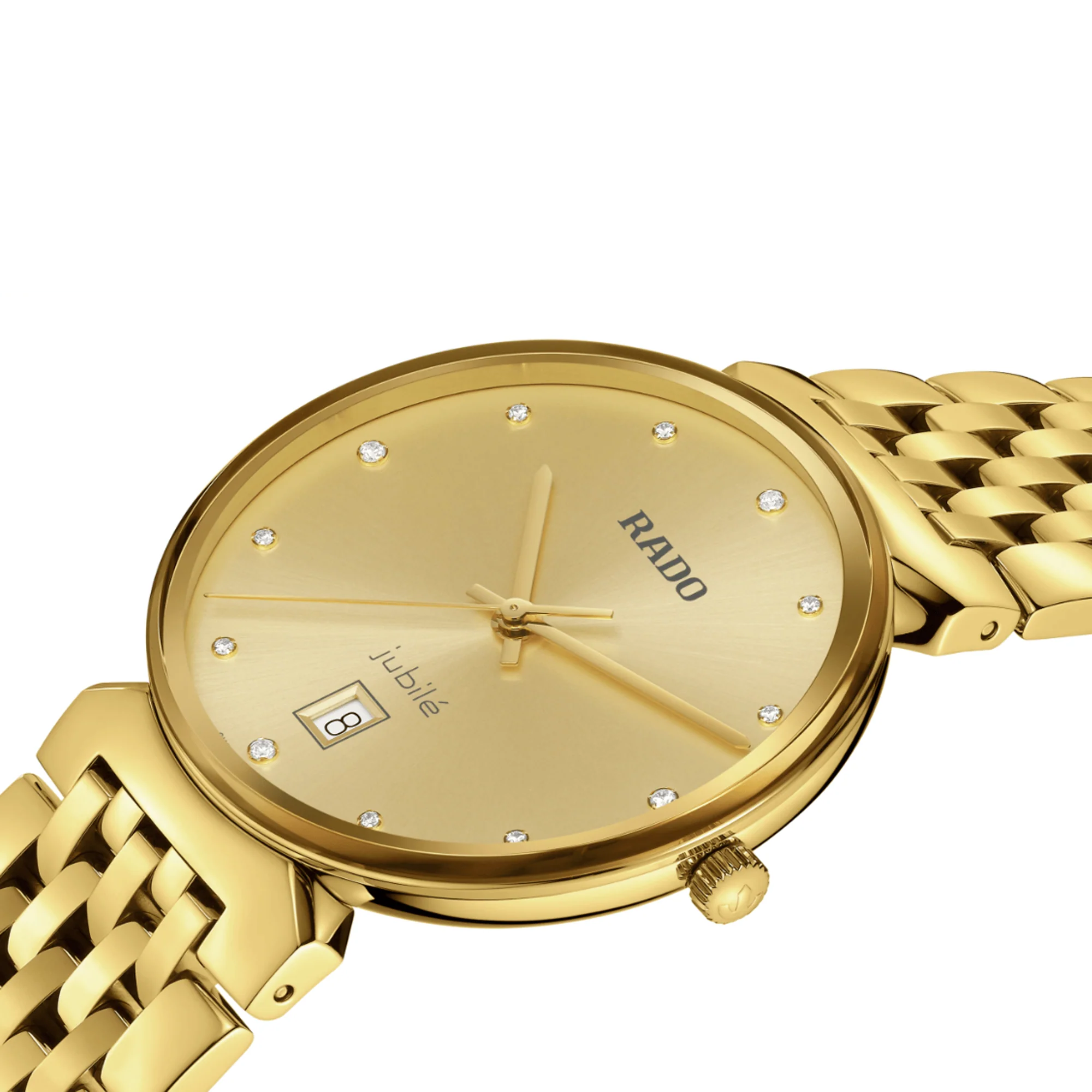 Rado Florence Men's 38mm Gold PVD Quartz Watch R48 914 713 - Image 2
