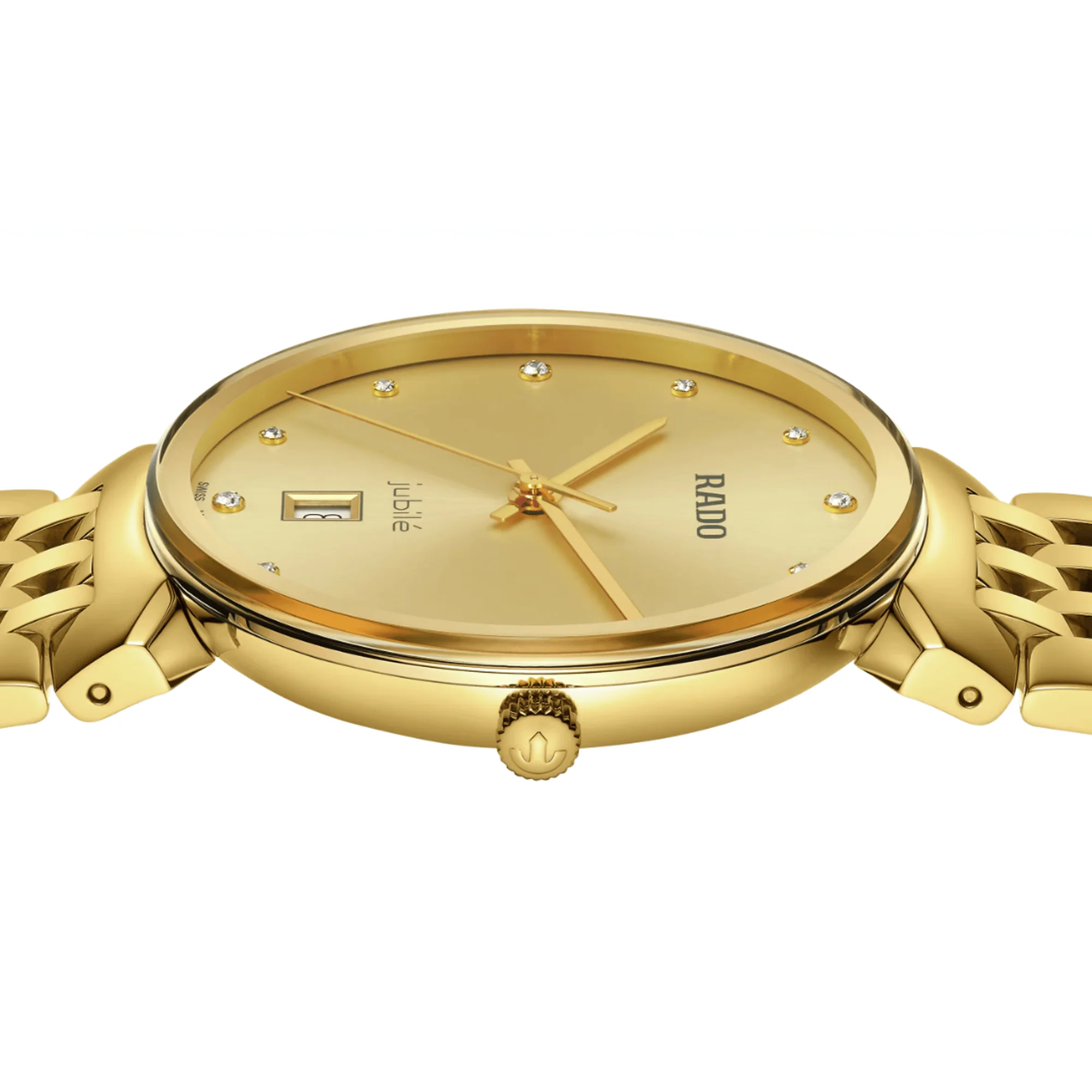 Rado Florence Men's 38mm Gold PVD Quartz Watch R48 914 713 - Image 3