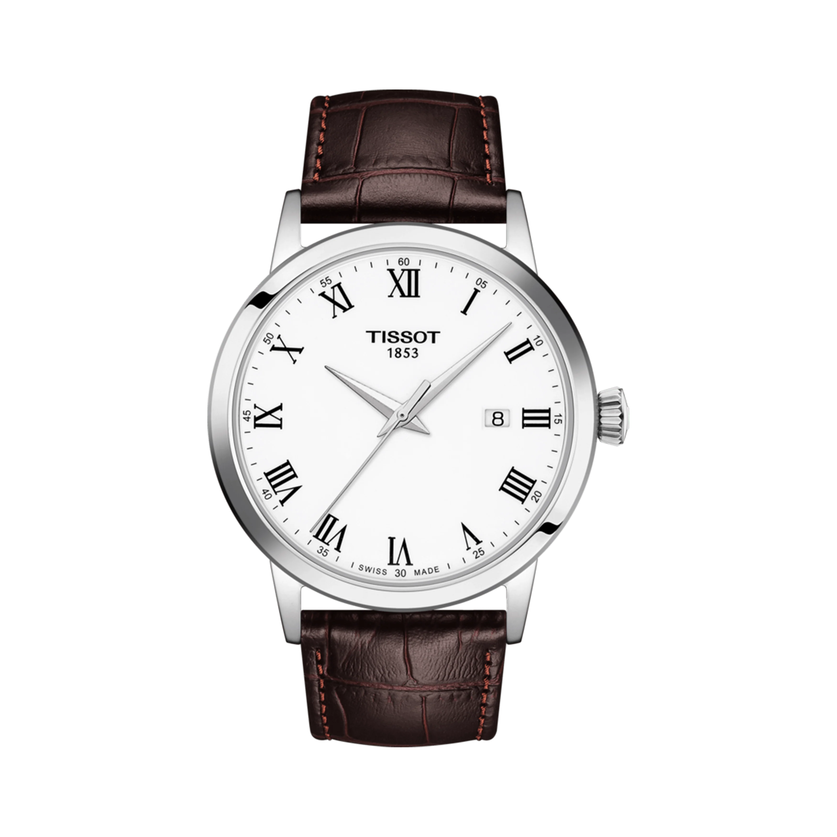 Tissot Men's T-Classic Stainless Steel Quartz Dream Watch White Dial T129.410.16.013.00