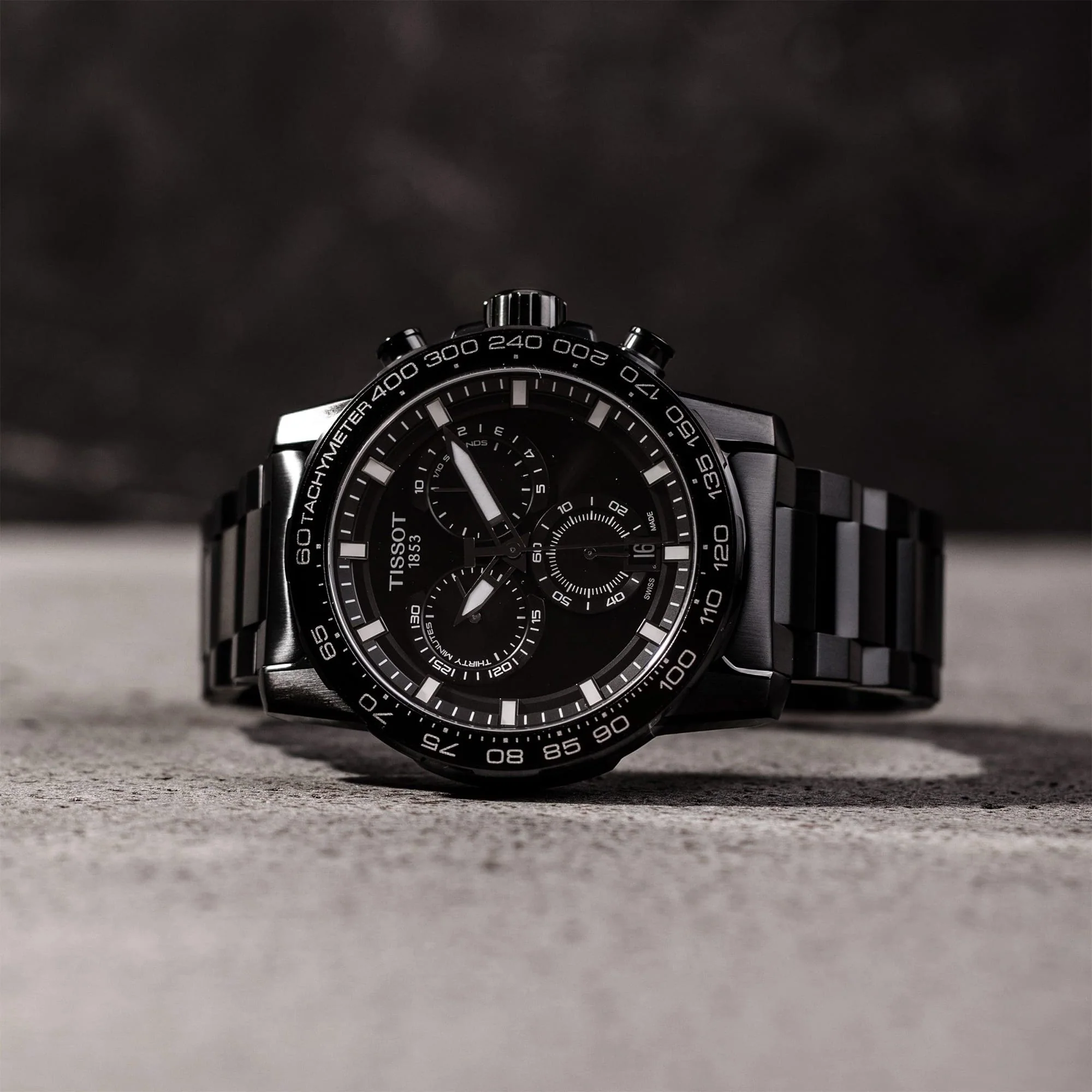 Tissot T-Sport Men's 45.50mm Black and Steel Quartz Chronograph Watch T125.617.33.051.00 - Image 2