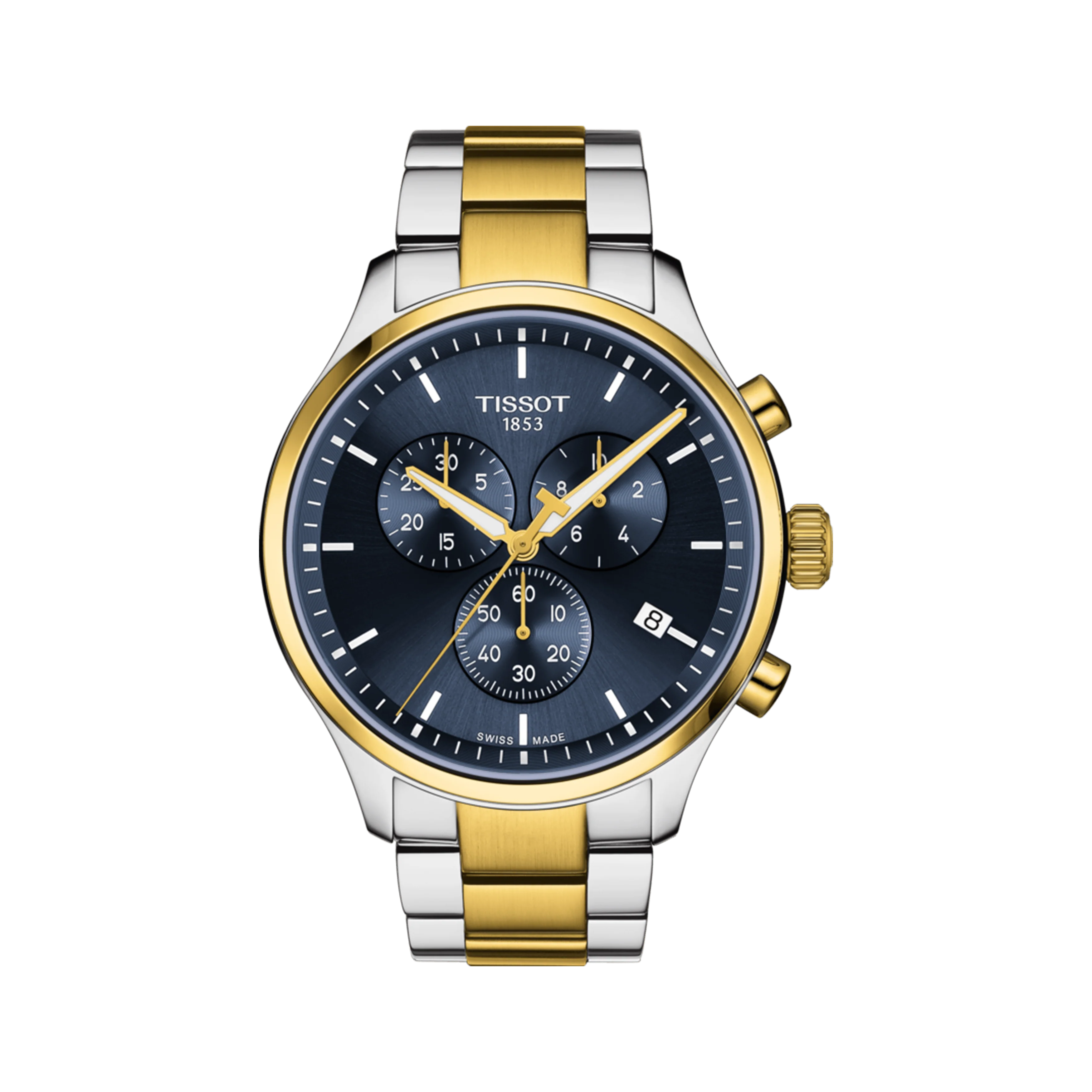 Tissot T-Sport XL Men's 45mm Stainless Steel & Yellow IP Quartz Chronograph Watch T116.617.22.041.00