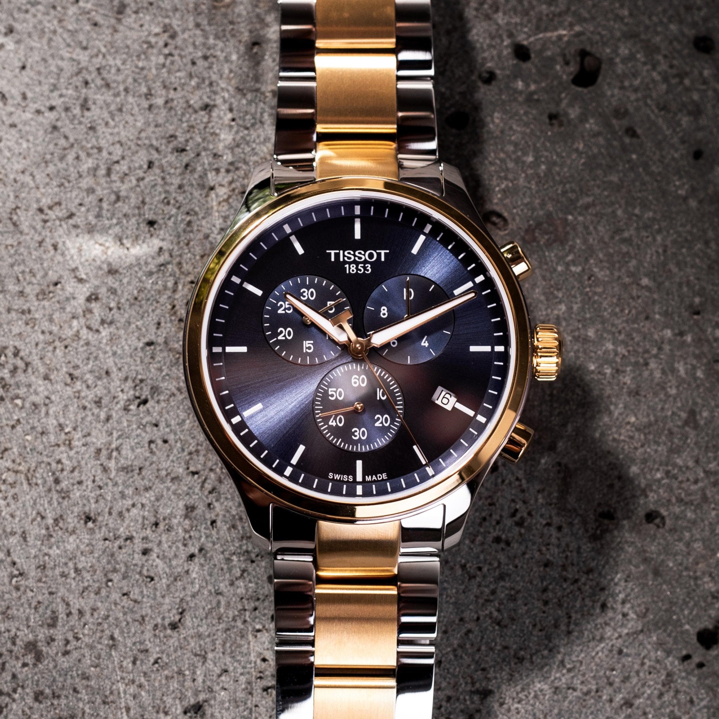 Tissot T-Sport XL Men's 45mm Stainless Steel & Yellow IP Quartz Chronograph Watch T116.617.22.041.00 - Image 4
