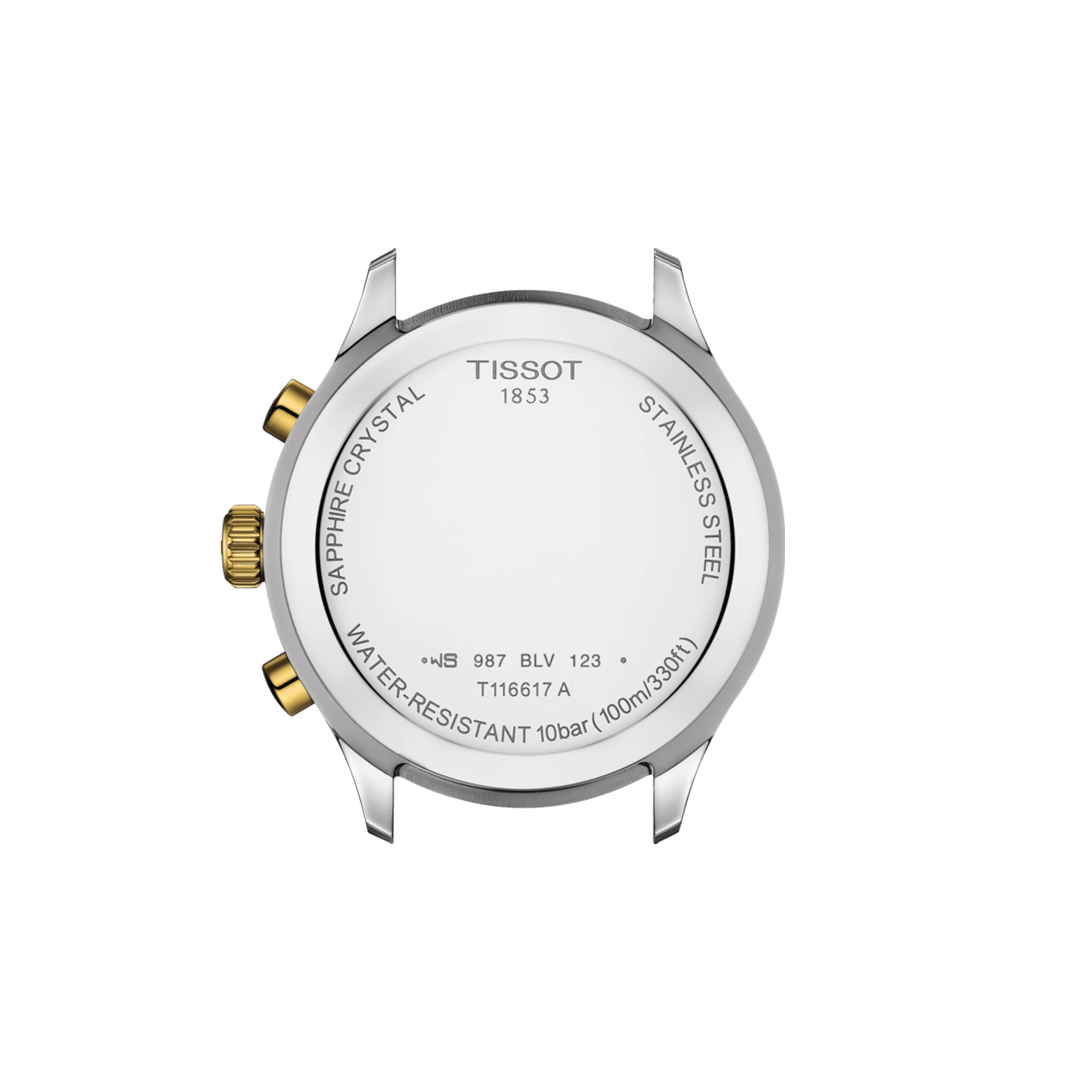 Tissot T-Sport XL Men's 45mm Stainless Steel & Yellow IP Quartz Chronograph Watch T116.617.22.041.00 - Image 6