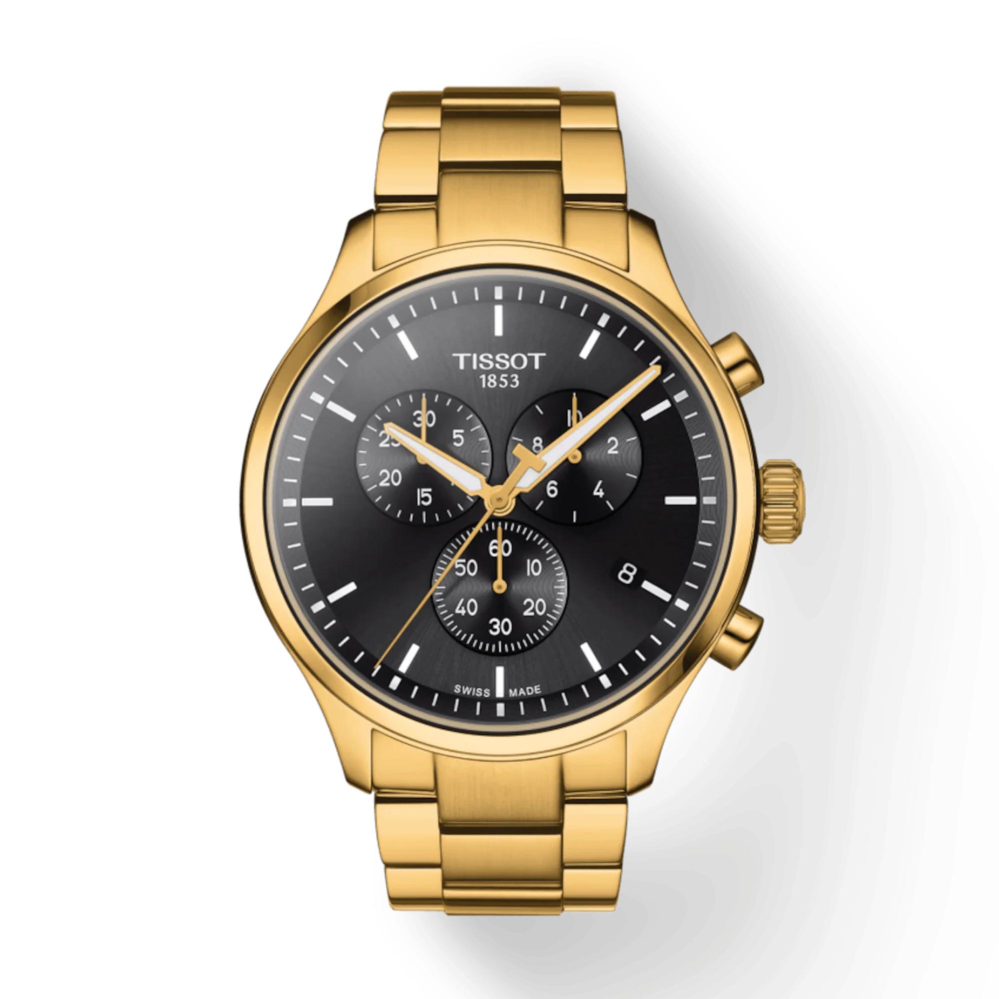 Tissot T-Sport Men's 45mm Gold PVD Quartz Chronograph Watch T116.617.33.051.00