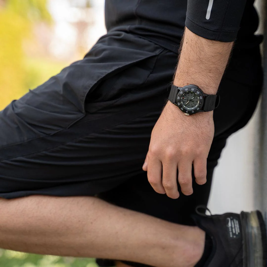 Luminox Men's Black PVD Quartz Sport Watch Black Dial - Image 3