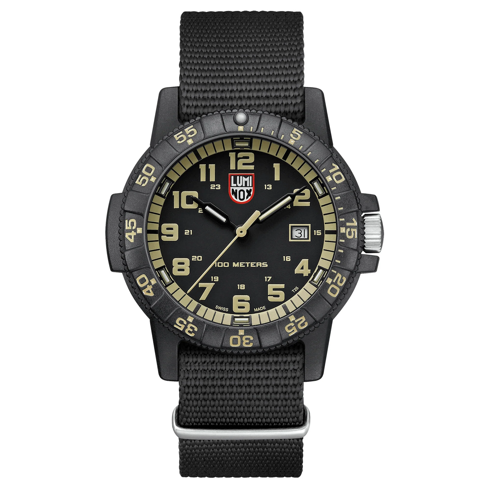 Luminox Men's Black PVD Quartz Sport Watch Black Dial
