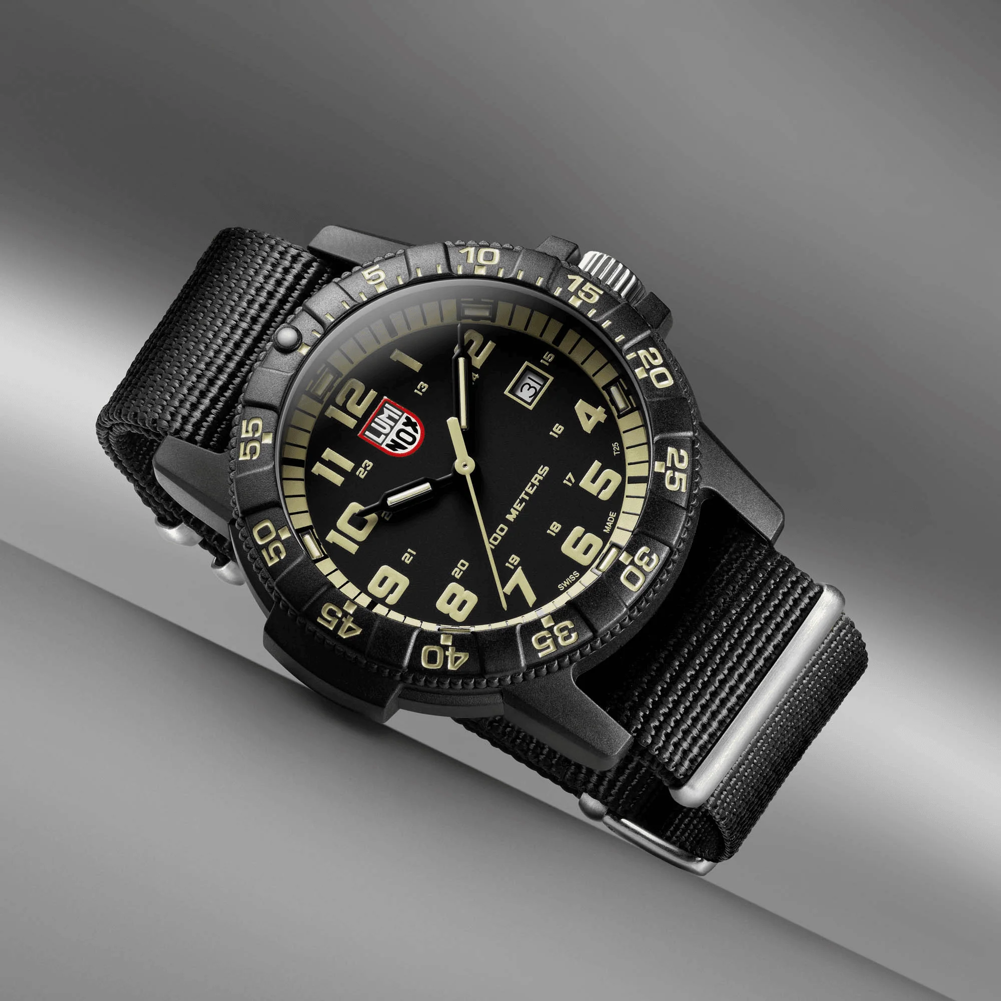 Luminox Men's Black PVD Quartz Sport Watch Black Dial - Image 3