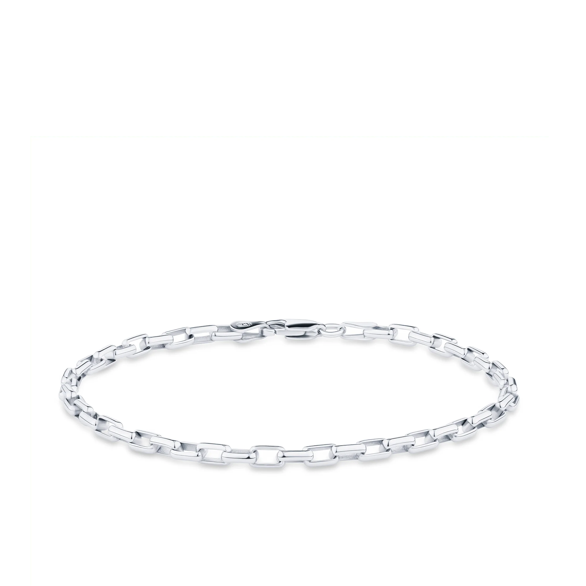 19cm Paperclip Link Bracelet in Sterling Silver