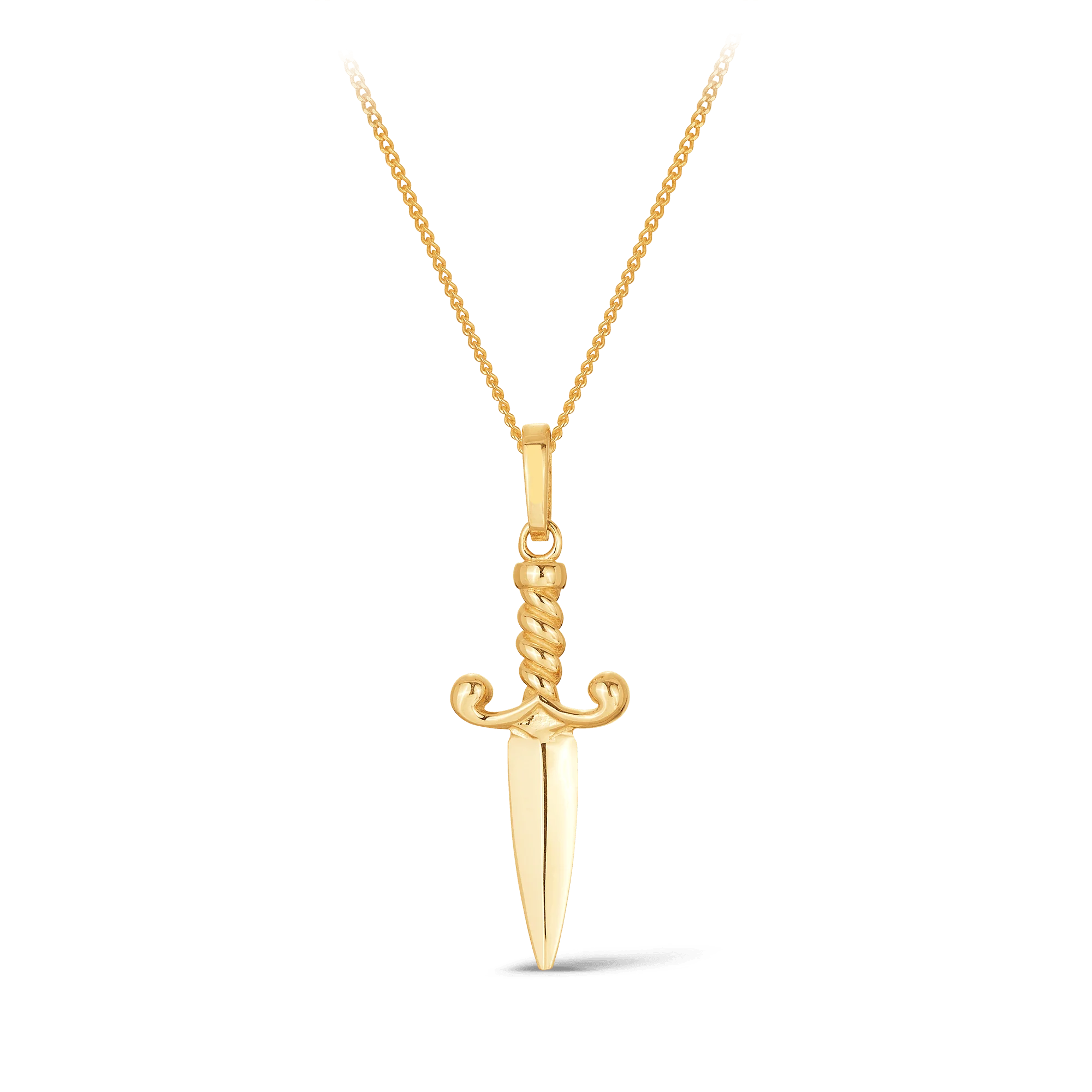 Dagger Pendant in 9ct Yellow Gold