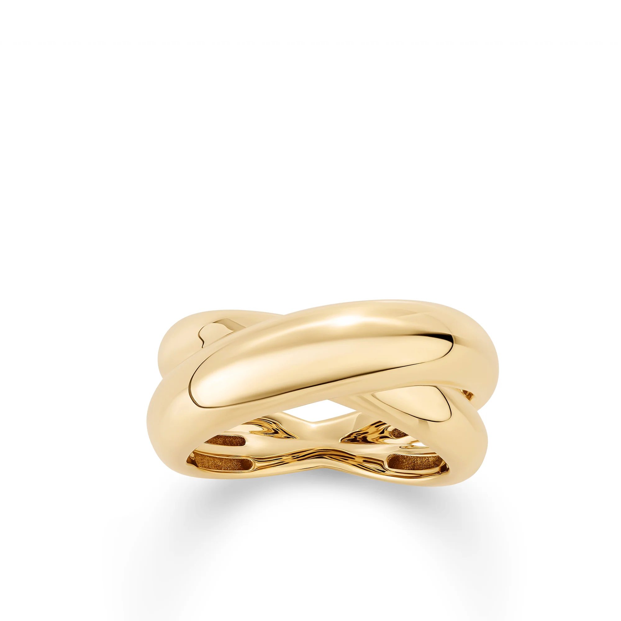 Crossover Dress Ring in 9ct Yellow Gold