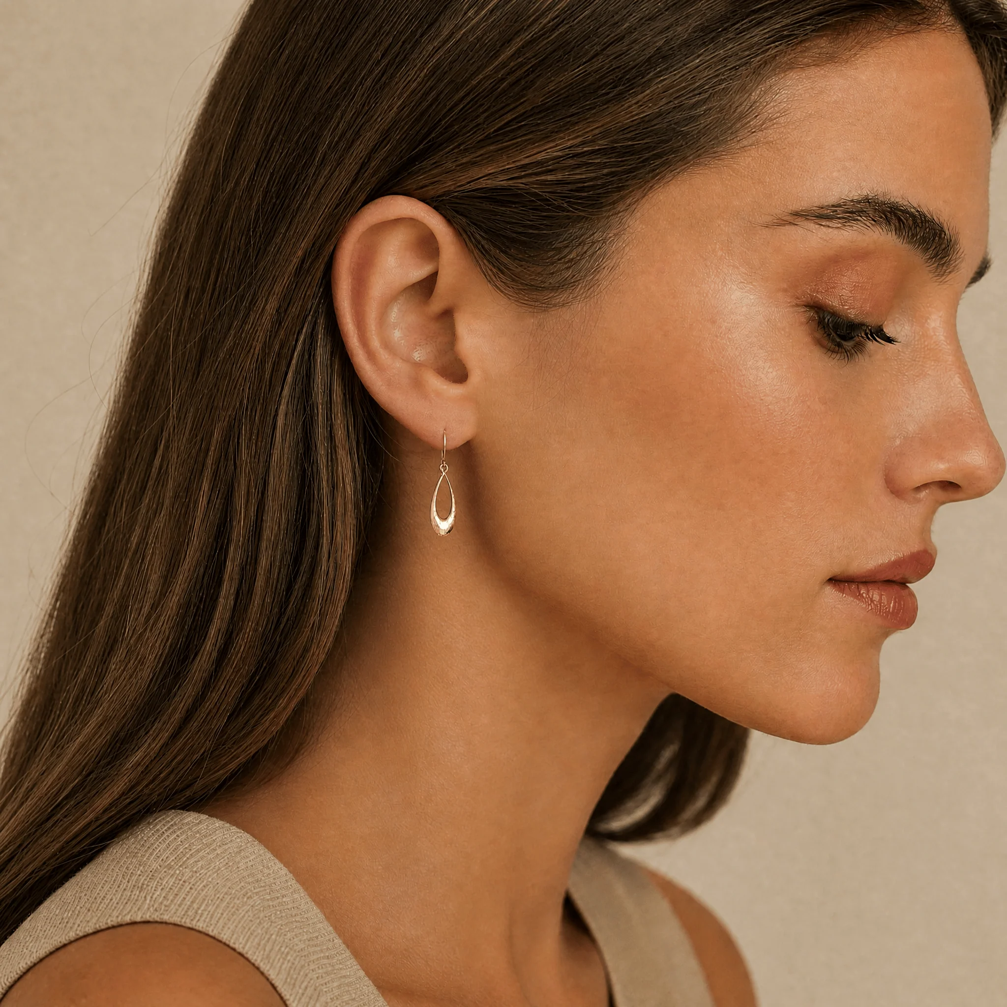 Pear Drop Earrings in 9ct Yellow Gold - Image 2