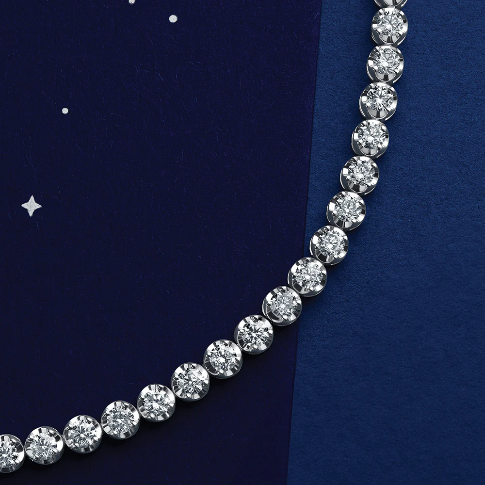 5.00ct TW Round Brilliant Cut Diamond Tennis Bracelet in 18ct White Gold - Image 2