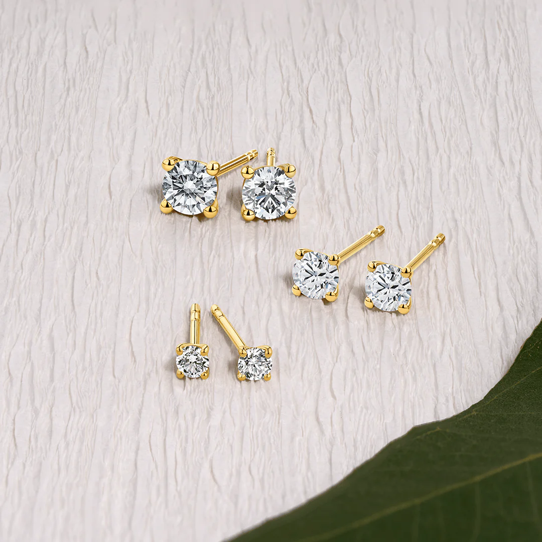 1.00ct TW Diamond Stud Earrings in 9ct Yellow Gold - Image 3