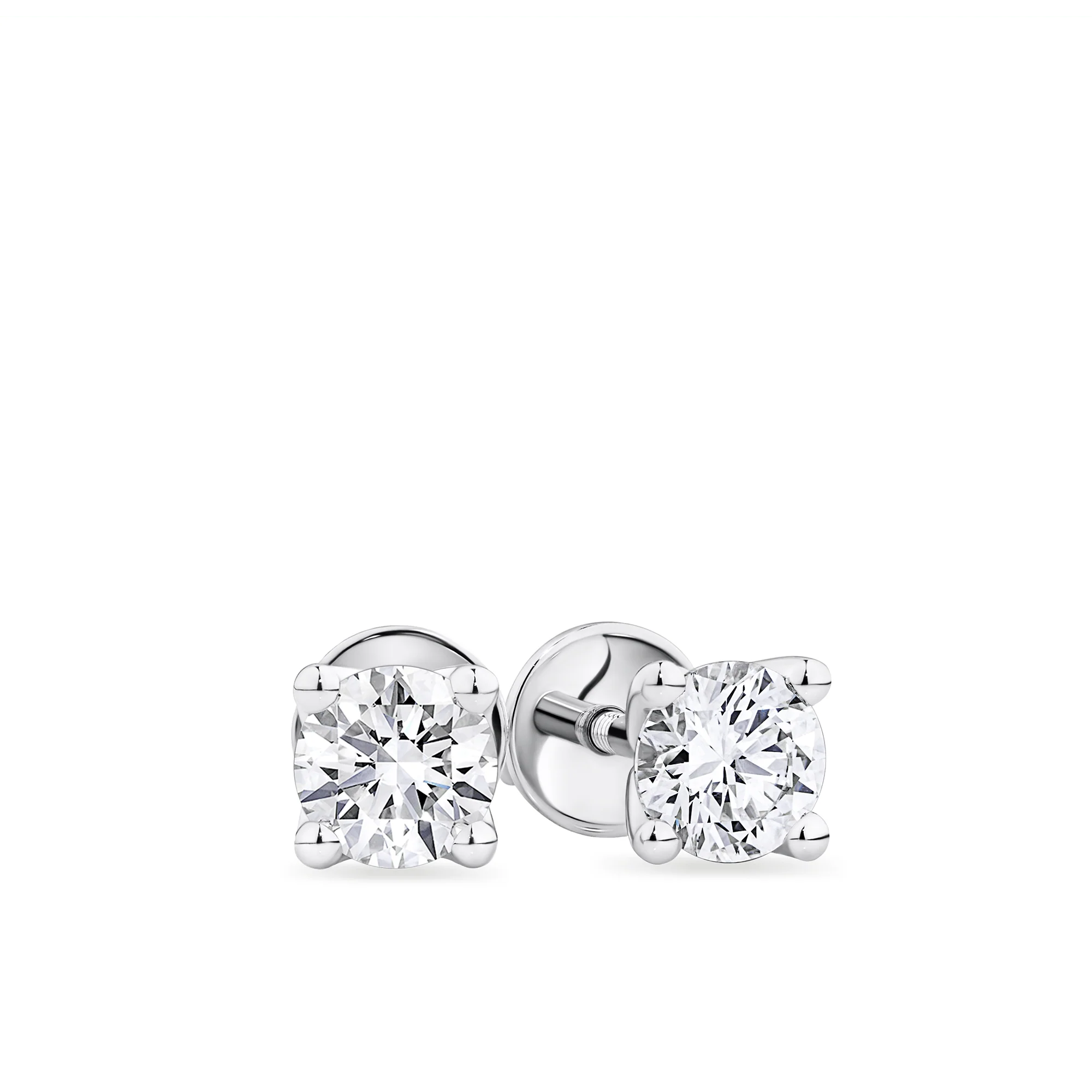 0.70ct TW Diamond Stud Earrings in 18ct White Gold