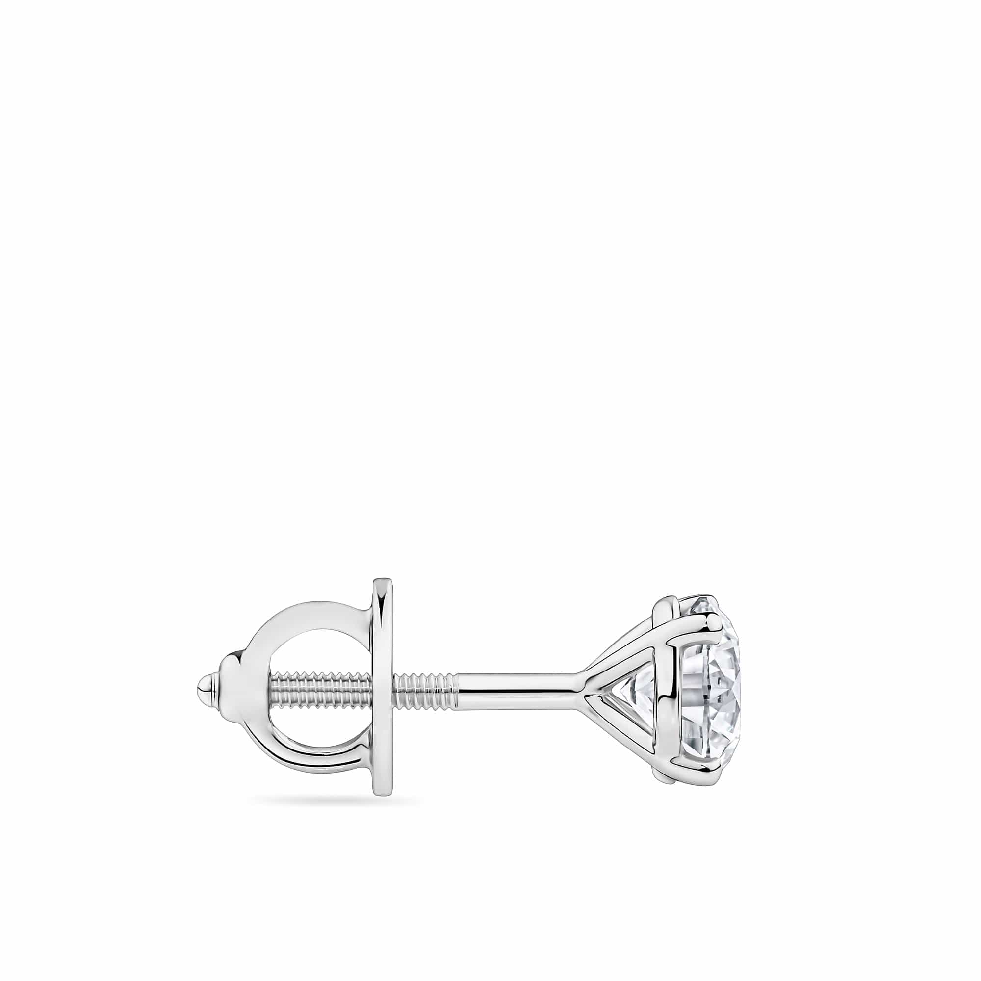 1.00ct TW Diamond Solitaire Earrings in 18ct White Gold - Image 2