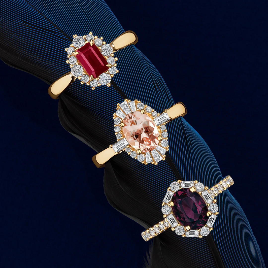 Bluebird™ Ruby & 0.33ct TW Diamond Ring in 9ct Yellow Gold - Image 5
