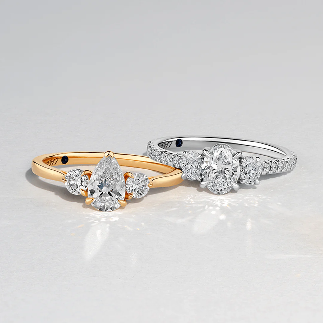 1917™ 1.12ct TW Diamond Three Stone Engagement Ring in 18ct White Gold - Image 3