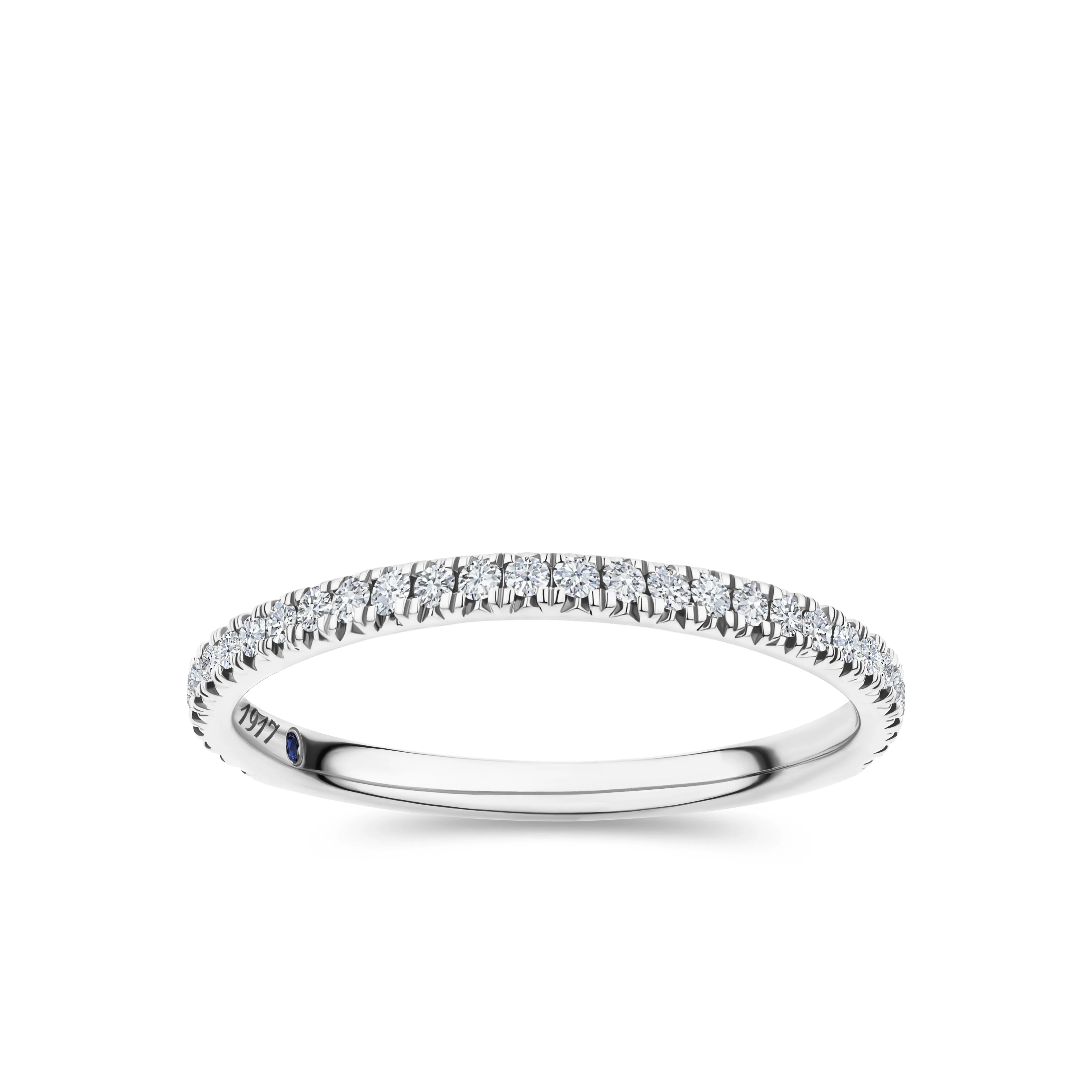 1917™ 0.21ct TW Diamond Wedding Band in 18ct White Gold - Image 3