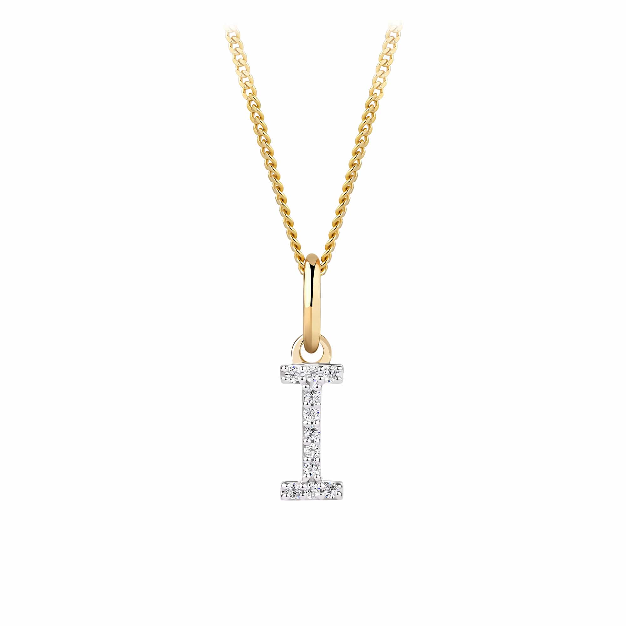 Initial Diamond Pendant in 9ct Yellow Gold - Image 11