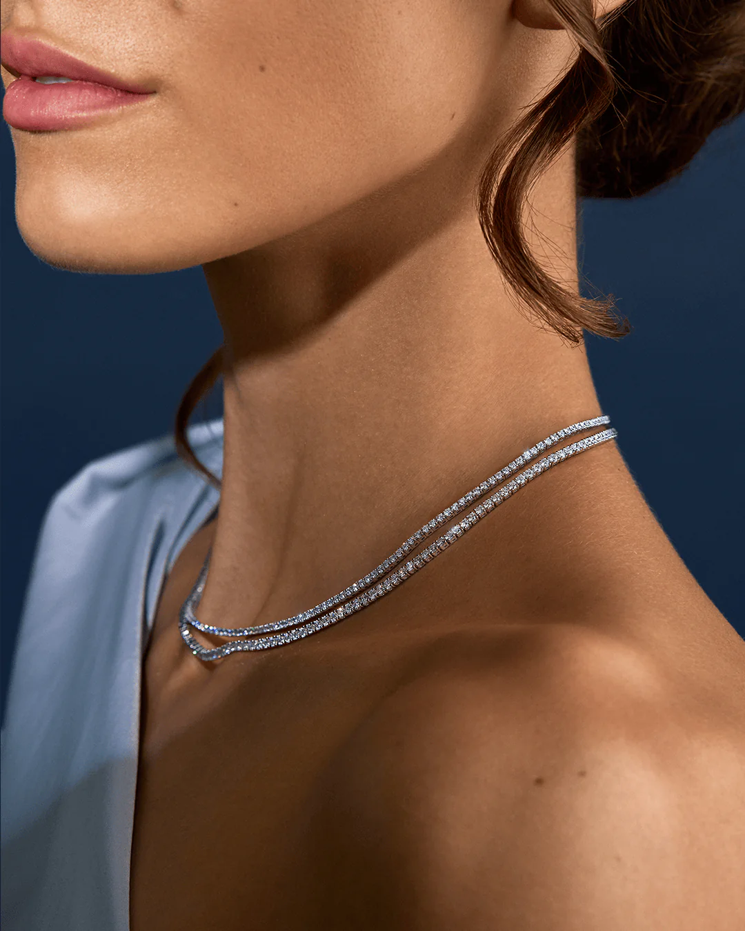 8.50ct TW Diamond Tennis Necklace in 18ct White Gold - Image 3