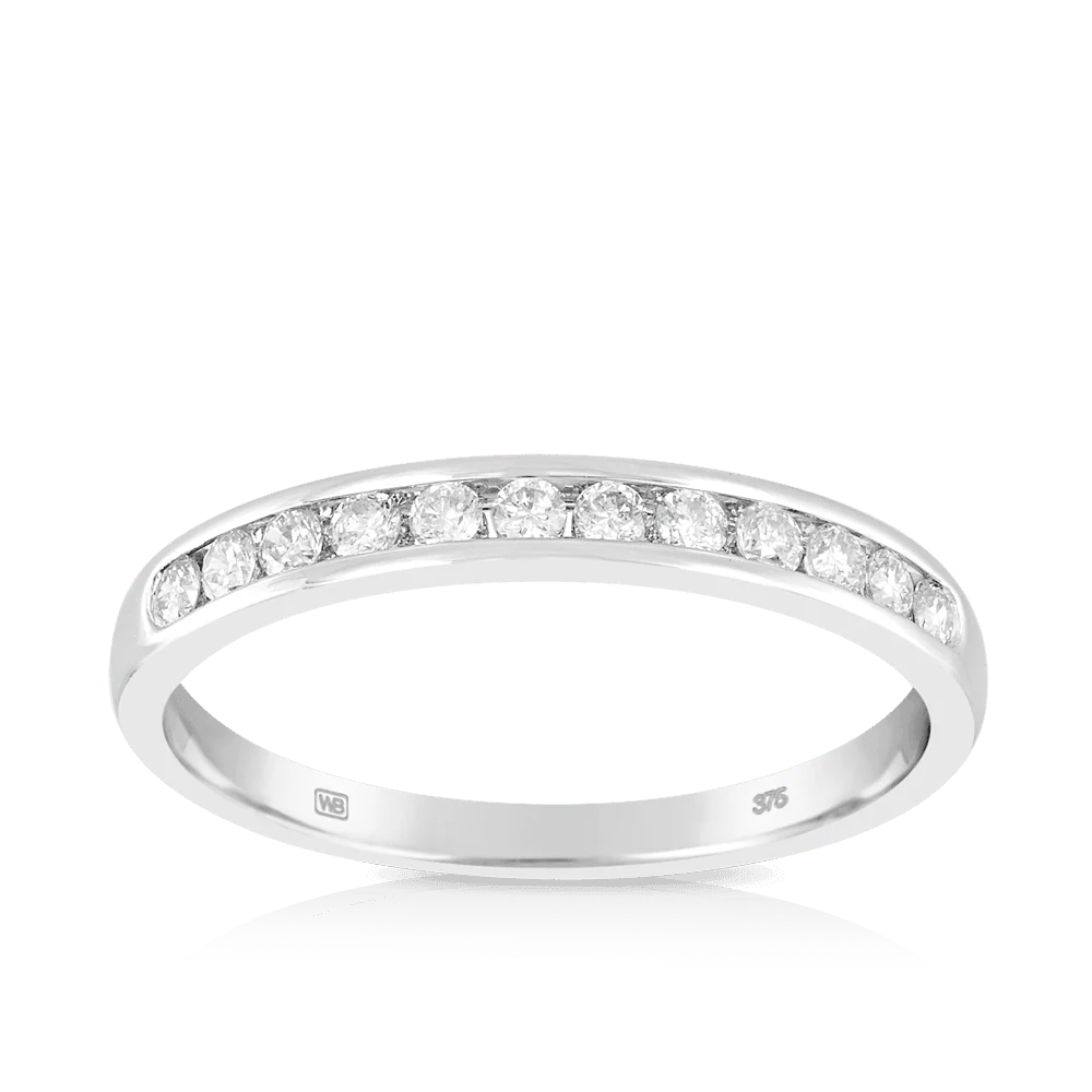 0.25ct TW Diamond Wedding & Anniversary Band in 9ct White Gold