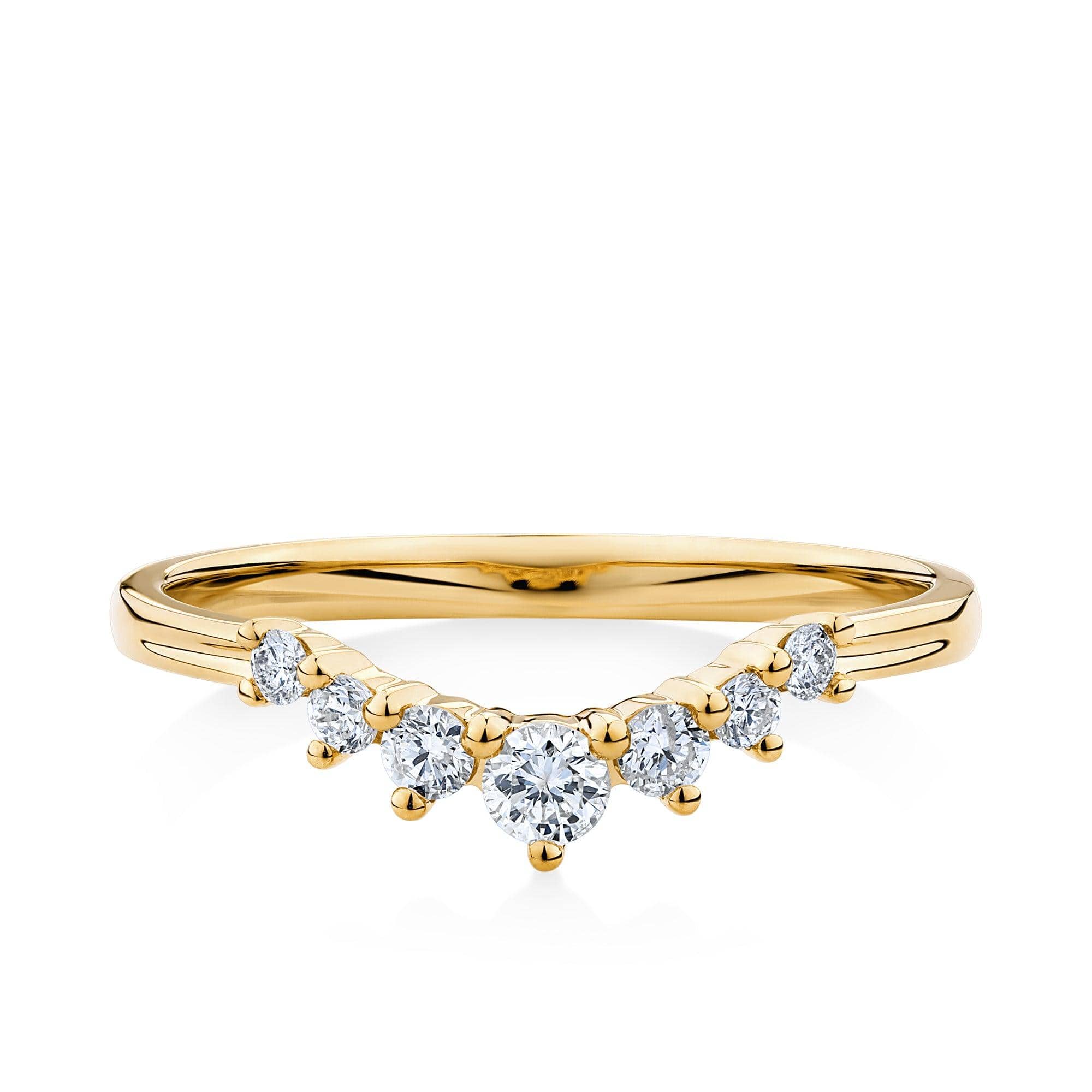 0.25ct TW Diamond Dress Wedding Ring 9ct Yellow Gold - Image 3