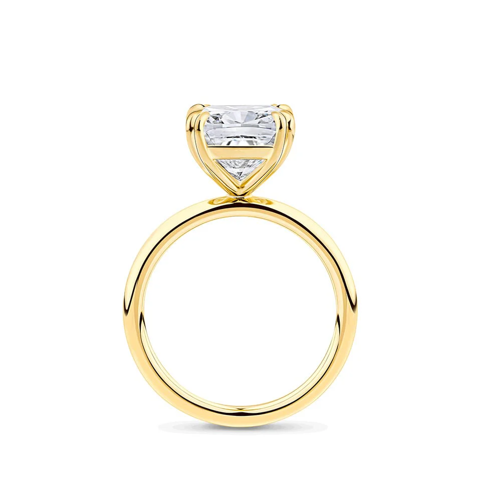 5.30ct Cushion Cut Diamond Solitaire Engagement Ring in 18ct Yellow Gold - Image 4