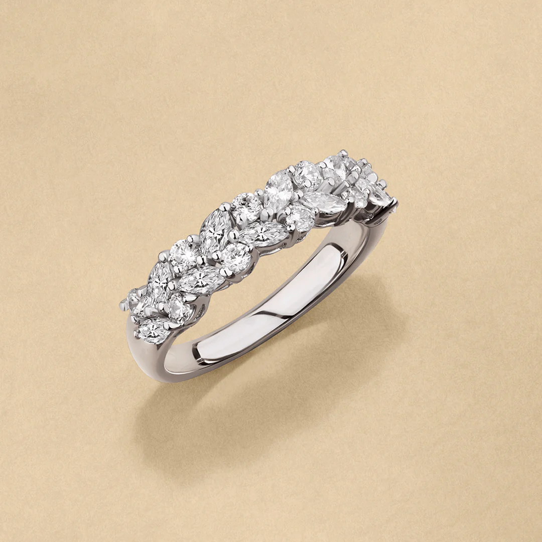 Cubic Zirconia Cluster Ring in Sterling Silver - Image 2