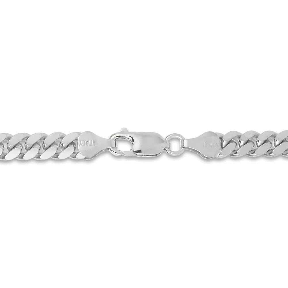 55cm Curb Link Chain in Sterling Silver - Image 4