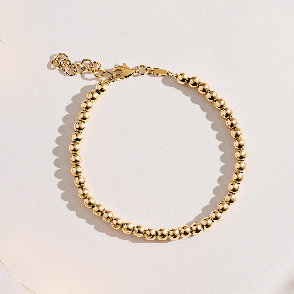 Ball Bracelet in 9ct Yellow Gold - Image 2