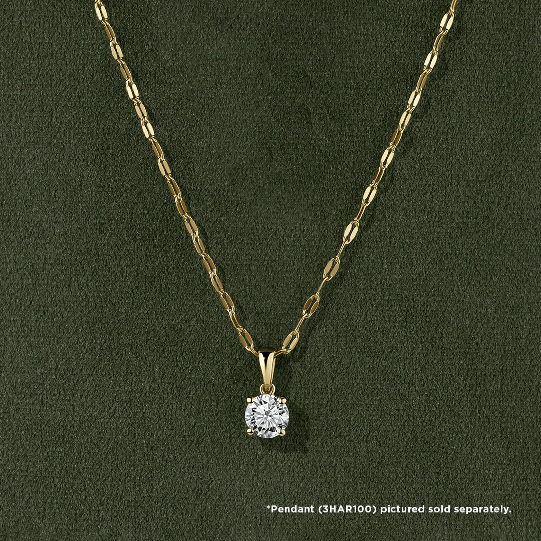 45cm Coffee Bean Chain in 9ct Yellow Gold - Image 2