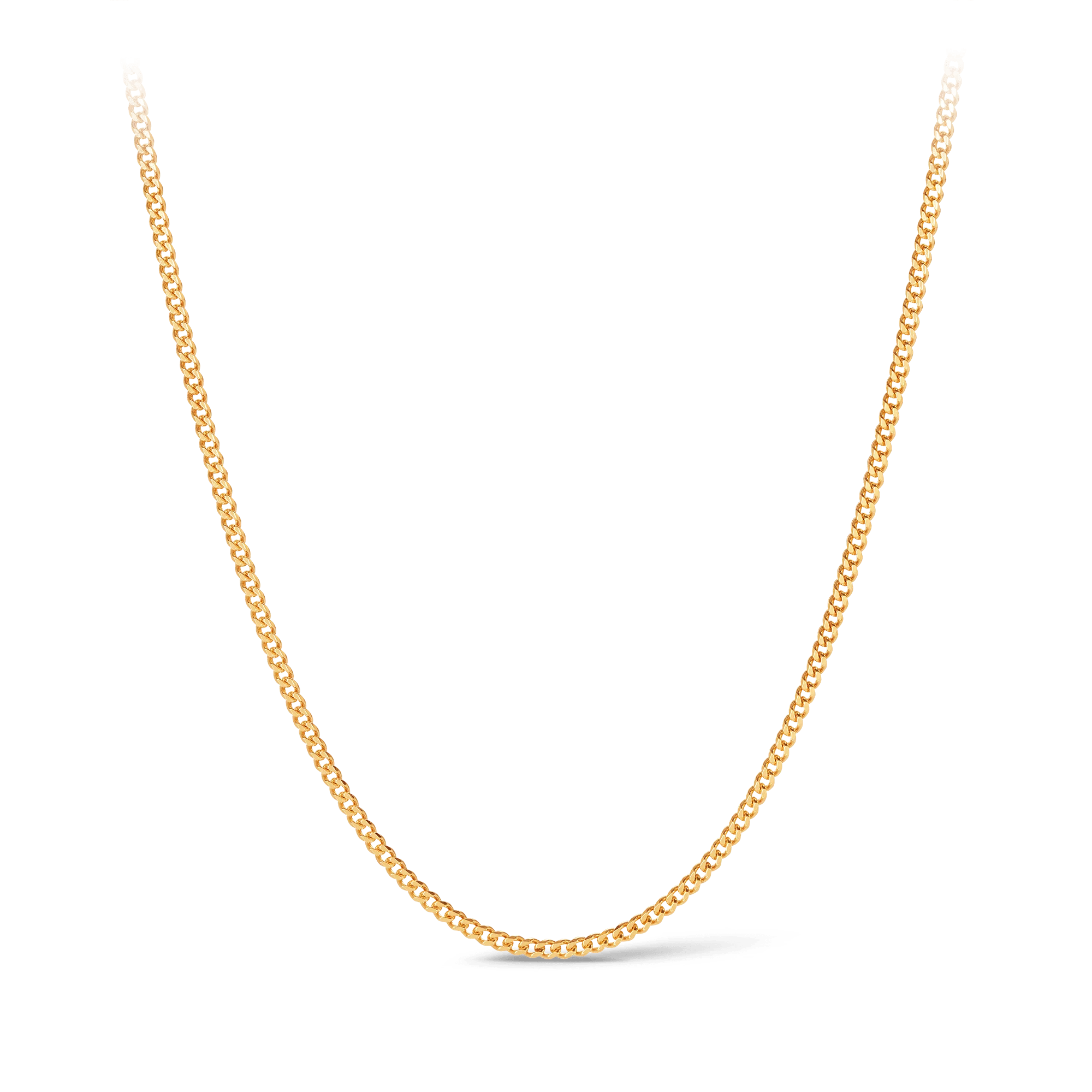 45cm Curb Link Chain in 9ct Yellow Gold