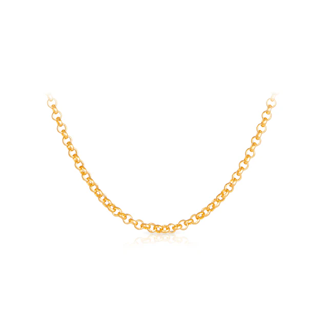 50cm Belcher Chain Necklace in 9ct Yellow Gold