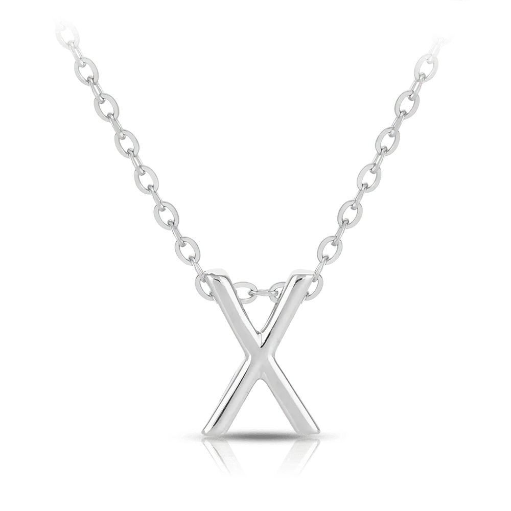 Initial Slider Necklace in Sterling Silver - Image 8