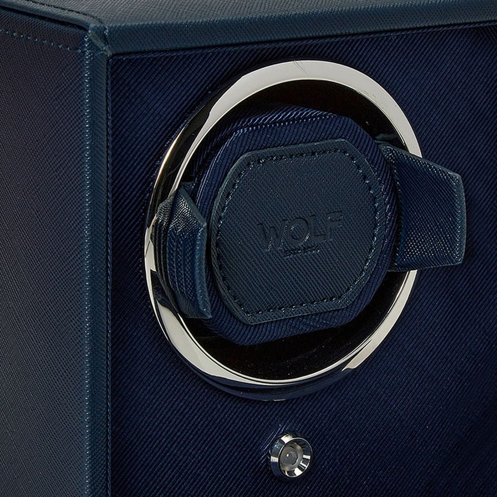 Wolf Cub Double Watch Winder With Cover Navy 461217 - Image 3