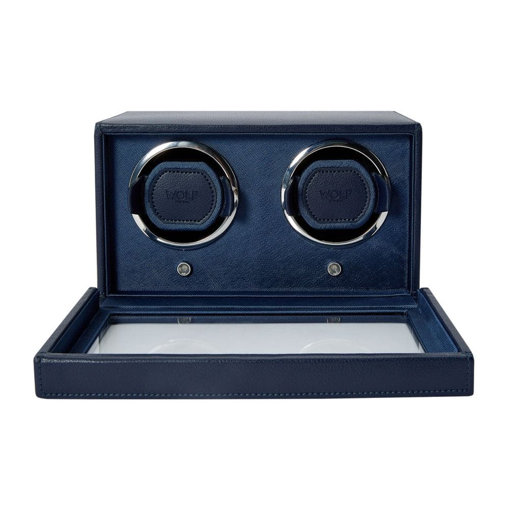 Wolf Cub Double Watch Winder With Cover Navy 461217 - Image 4