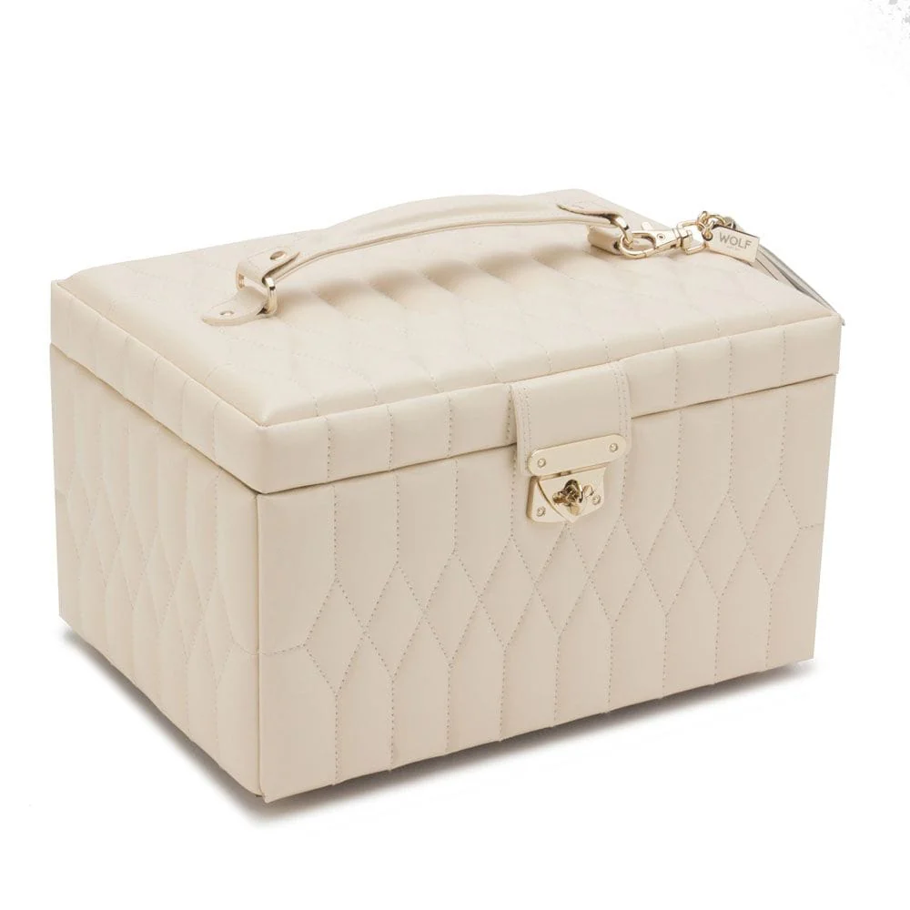 Wolf Caroline Medium Jewellery Case Ivory 329753 - Image 3