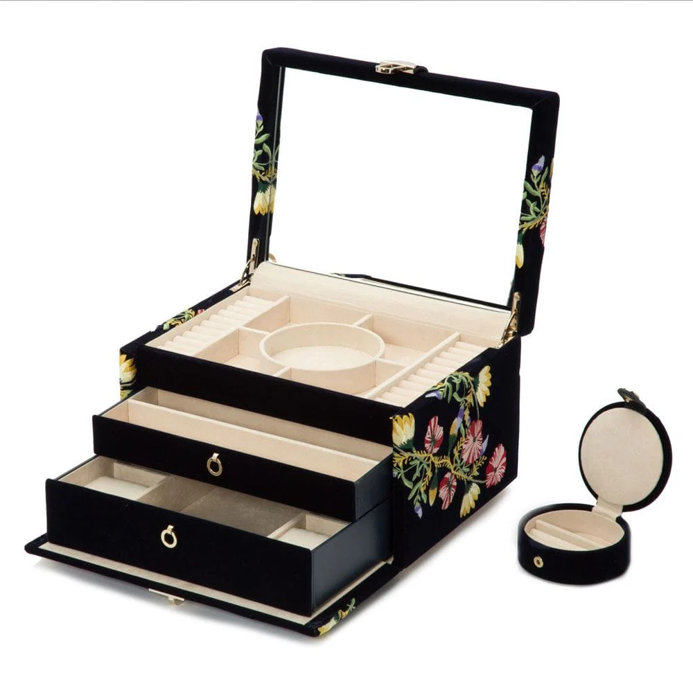 Wolf Zoe Medium Jewellery Box Indigo 393116 - Image 4