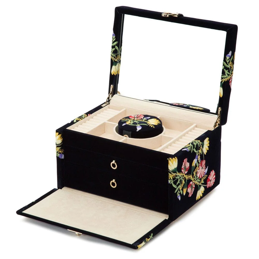 Wolf Zoe Medium Jewellery Box Indigo 393116 - Image 5