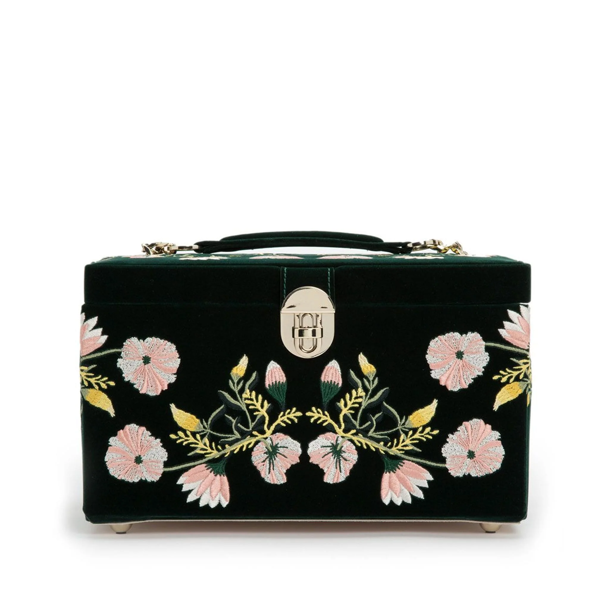 Wolf Zoe Medium Jewellery Box Forest Green 393112