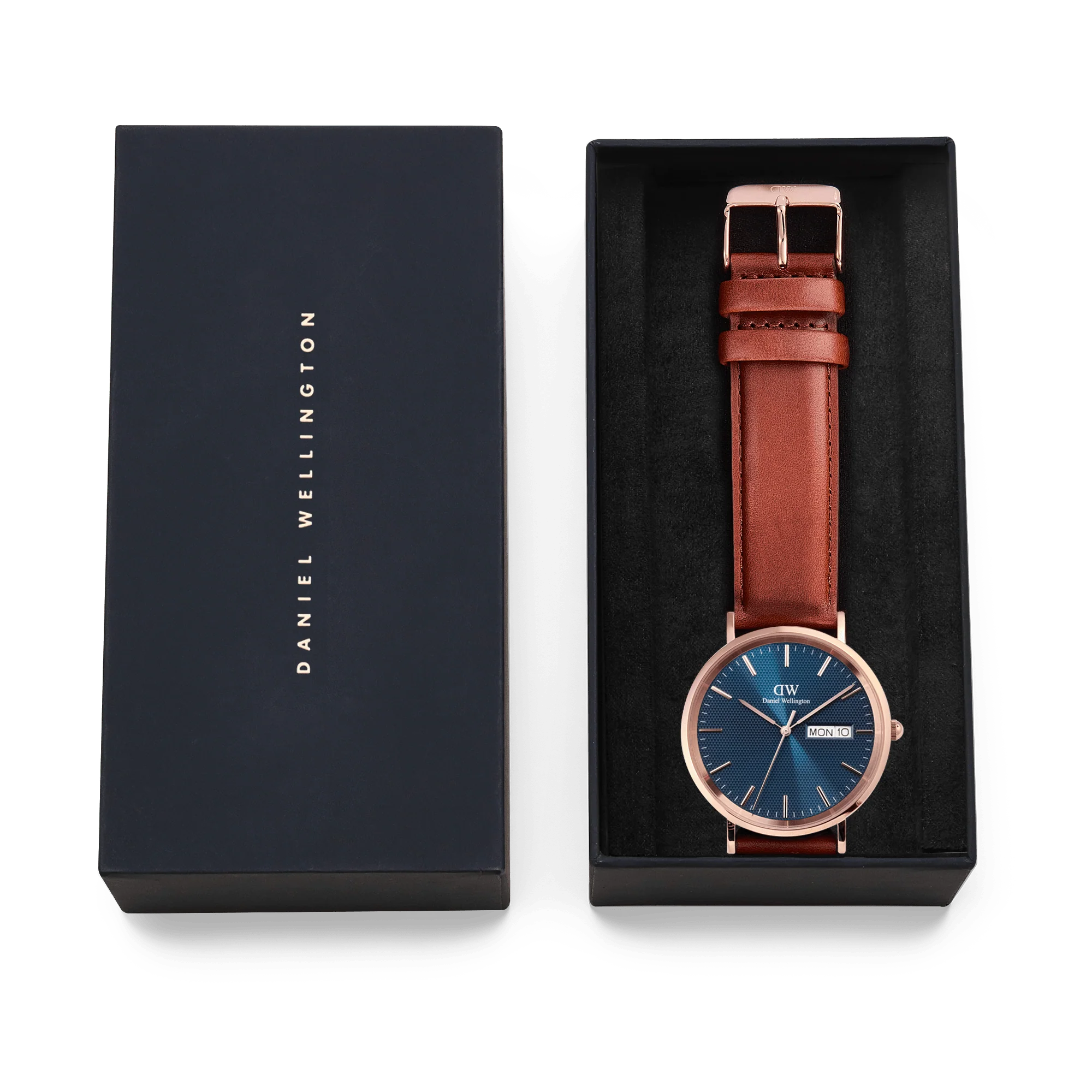Daniel Wellington Classic Day Display St Mawes Rose Gold Arctic Watch - Image 6