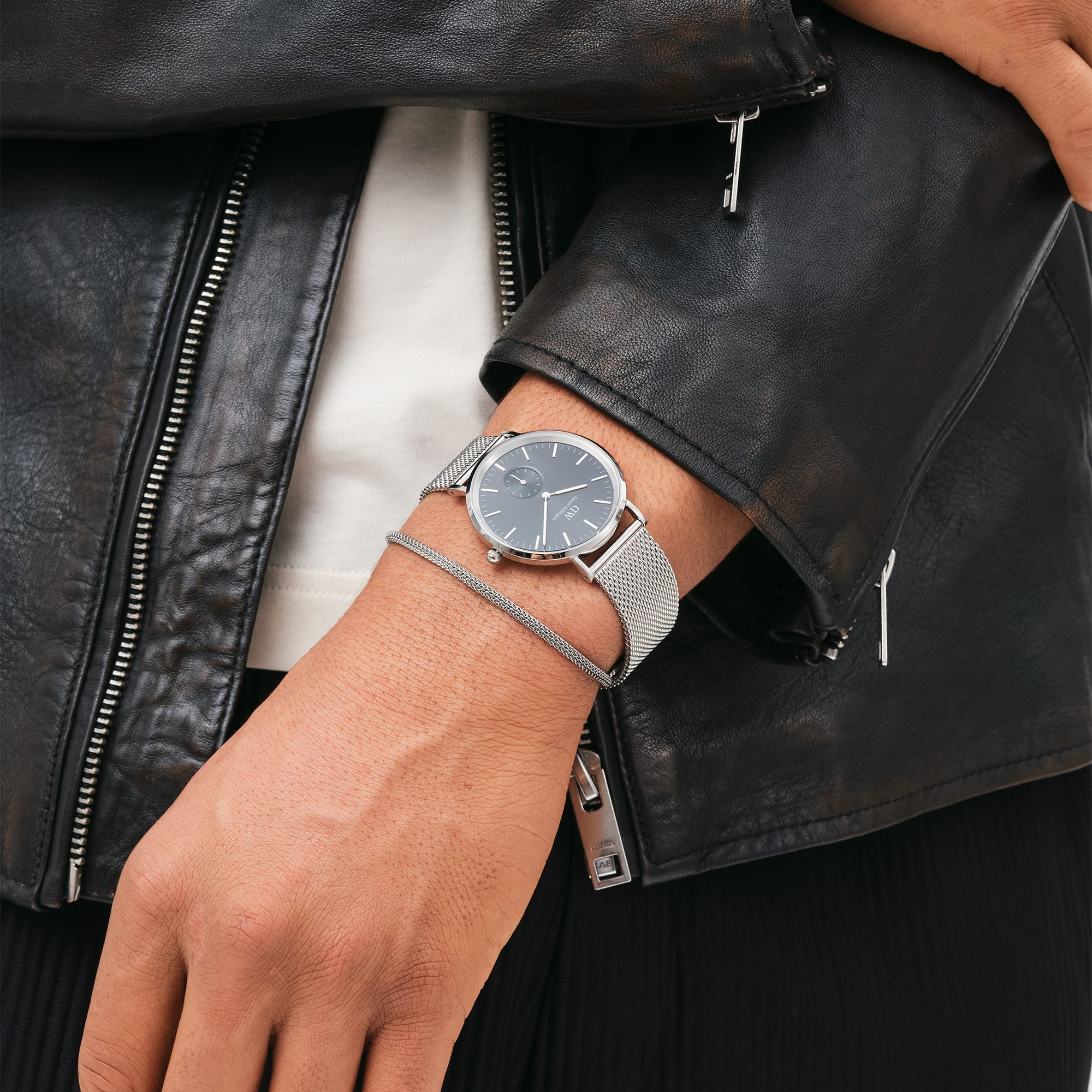 Daniel Wellington Classic Multi-Eye 40 Sterling S Onyx Watch - Image 2