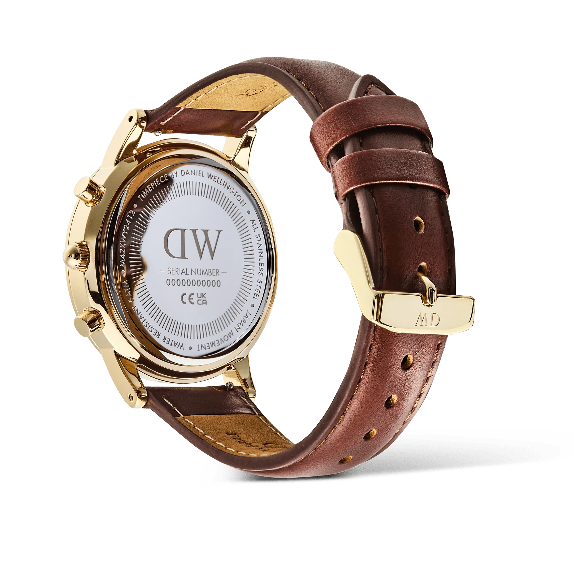 Daniel Wellington Iconic Chronograph St Mawes Arctic Panda Gold - Image 4