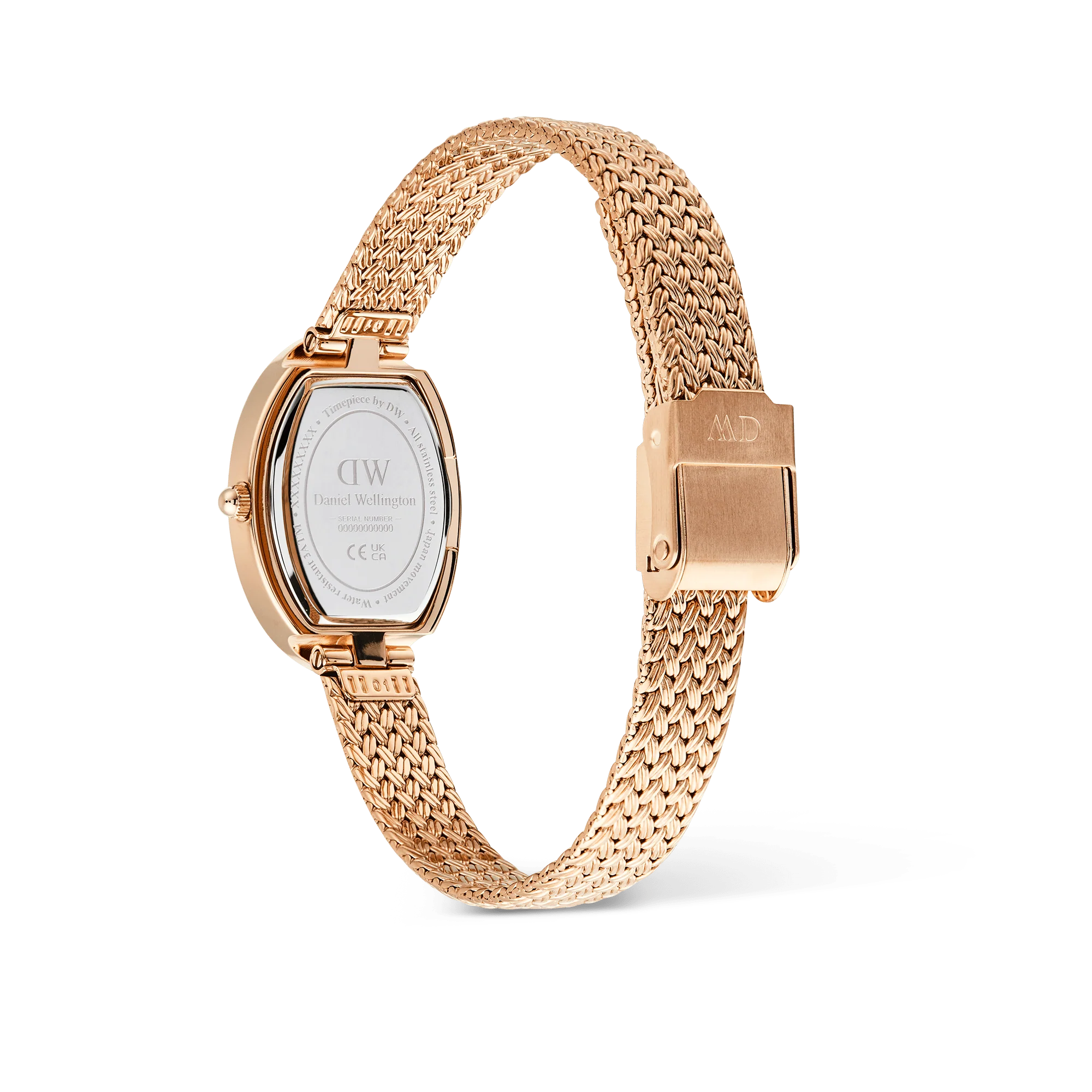 Daniel Wellington Juliette Braided Mesh White Sunray Rose Gold - Image 5